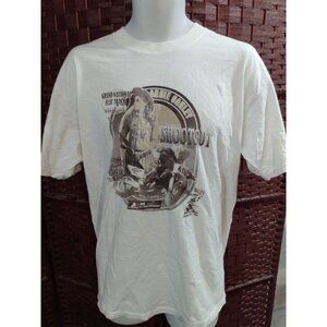 Vintage Motorcycle Racing T Shirt Grand National Flat Track LG Annie Oakley 90s